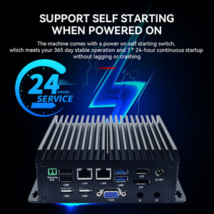 UNO N100 RAM 16GB SSD Mini PC RS485 RS232 3G 4G LTE không quạt máy tính công nghiệp W/ Dual Lan Dual Com khe cắm Sim I7 Intel 12 gen - Product Image 2