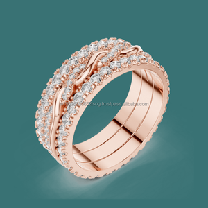 Recogió joyería 10K anillo de cuerda trenzada tendencia de moda para 2025 - Product Image 1