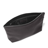 Bolsa de joyería de cuero marrón claro de calidad Hogh, embalaje con cordón, bolsa de herramientas de cuero genuino, bolsa de viaje de embrague