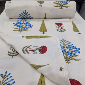 New Arrival Handmade Hand Block Hand Block Printed Vintage Hand Block Printed Cotton Dohar Hand Block Printed Beautiful Dohar - Product Image 1