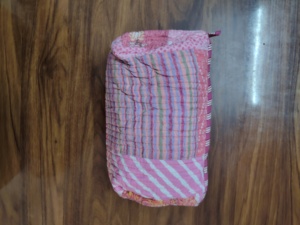 Corn husk clutch pouch Durable makeup pouch wholesale Soft portable puffer bag Lightweight cosmetic caseble Wholesale Make up - Product Image 4