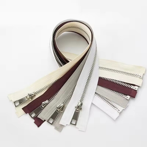 Multi-color 5# Durable Metal Zipper Open-end Garment Accessories for Clothing Coat <b>Bag</b> <b>Sewing</b> Widely Used - Product Image 1