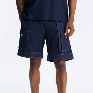 Wholesale Knee Length Straight Loose High Street Wear Shorts Men Denim Short Pants Male Casual Custom Denim Shorts For Men - Product Image 1