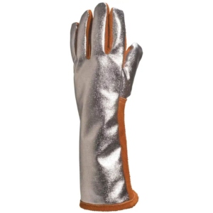 Guantes de Bombero de Alta Calidad, Resistentes al Calor, de Cuero Reforzado y Aluminizado, para Protección de Manos y Brazos - Product Image 1