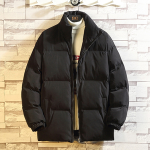 Wholesale Custom <b>Winter</b> Outerwear Men Solid Color Stand Collar Puffer Jacket Casual Warm <b>Thick</b> Down Alternative <b>Coat</b> Factory - Product Image 5