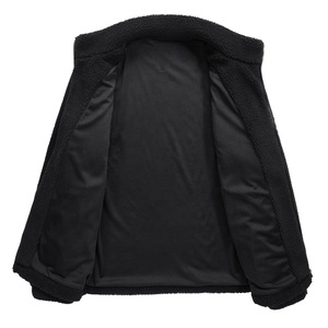 Hot Sale 100% Polyester Hiking Outdoor Outerwear Solid Color <b>Sherpa</b> Fleece <b>Jacket</b> <b>Men</b> - Product Image 3