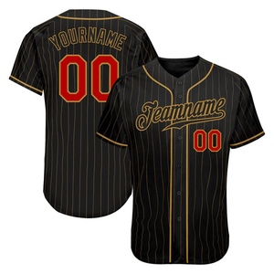 Maillot de baseball respirant de bonne qualité, 100 % polyester, design personnalisé, logo personnalisé, maillot de baseball unisexe pour adultes - Product Image 5