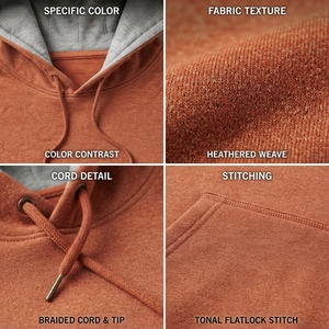 Wholesale Heavyweight Casual 450 500 Gsm Blank Men's <b>Hoodies</b> High Quality French Terry 100% Cotton Pullover Embroidered Hooded - Product Image 6