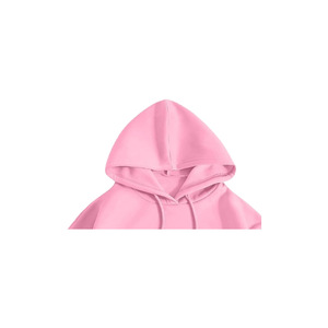 Pull d'hiver pour femme, taille unique, avec logo gaufré sur le devant, brodé, épaules tombantes, en molleton tricoté 100% coton, coupe-vent, écologique - Product Image 4