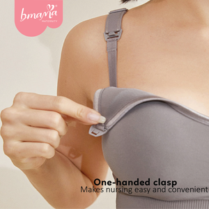 Mejor Sujetador de Lactancia Sin Costuras Tallas Grandes para Mujeres Embarazadas, Transpirable de Nylon, Uso Diario, Sin Aros, Copas Contorneadas, Espalda en U - Product Image 2