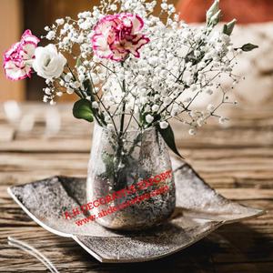 Plateau de service en métal pour décorations de mariage, plateau de petit déjeuner en métal, plat de service Unique pour Table - Product Image 1