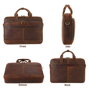 Servicio OEM ODM, Bolsos de Oficina de Cuero Genuino, Precio al por Mayor, Diseño Personalizado, Bolsos de Cuero para Trabajo de Oficina - Product Image 4