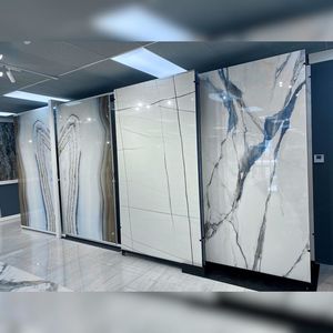 New Arrival Super White Porcelain <b>Tiles</b> 600x1200mm Premium Marble Finish GVT <b>Tiles</b> Top Quality Carrara Marble Porcelain <b>Tiles</b> - Product Image 4