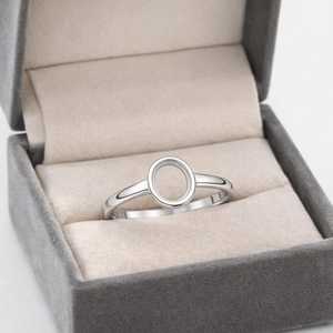 925 Sterling Silver 8x10mm Oval Bezel Setting Semi Mount Ring Setting Minimalist Engagement <b>Wedding</b> Engaagement Fine Ring - Product Image 2