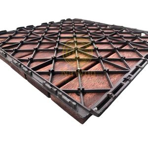Kanhome T6A1 Carreaux de terrasse en bois massif de qualité supérieure Design moderne d'emboîtement en gros pour l'extérieur Intérieur Caractéristiques antidérapantes - Product Image 6