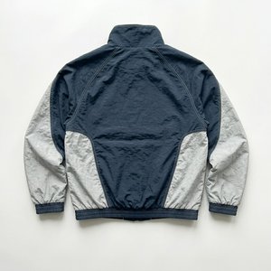 Conjunto de Chaqueta y Pantalón Cortavientos de Nailon Azul y Blanco para Hombre, con Logotipo Personalizado, para Verano, Estilo Urbano, Vintage - Product Image 3