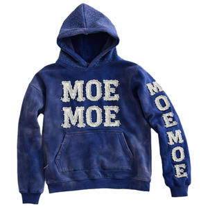 Sweat-shirts à capuche Y2K personnalisés tendance avec effet arc-en-ciel, appliqués, brodés, lettres graphiques, OEM, pour hommes, fabriqués aux États-Unis - Product Image 3