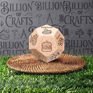 Juego de Dados de Madera de 12 Caras, Hechos a Mano con Madera Natural, Dados de RPG para Juegos de Mesa DND, Calidad Premium - Product Image 5