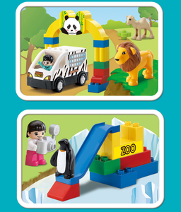 Bloques de Construcción de Plástico OXFORD para Niños Pequeños, Juego de Ladrillos Grandes con Figuras de Animales, Juego de Construcción Creativa, Edad +3 años, Corea - Product Image 3