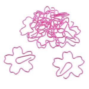 คลิปหนีบกระดาษรูปซากุระสีชมพู – ที่คั่นหนังสือโลหะลายดอกไม้สำหรับใช้ในสำนักงานและโรงเรียน - Product Image 2