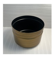 Pot de fleurs en fer finition laiton antique pour plantes d'intérieur, élégant et décoratif, pour salon, jardin, balcon.