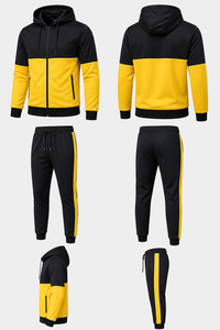 High Quality Men Hip Hop Streetwear Windbreaker <b>Jacket</b> Double Zipper Oversized <b>Track</b> <b>Jacket</b> Hooded Two Tone Color Breathable - Product Image 4
