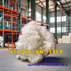 VIKOHASAN 15D HC Blanc Creux Conjugué 3D Polyester Vierge Recyclé en Fibres Courtes Certifié OEKO-TEX Ignifuge Doux pour Béton - Product Image 4
