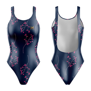 Maillot de bain une pièce pour femme, écologique, sublimé, avec logo personnalisé et impression frontale, en tissu recyclé, vente en gros - Product Image 6