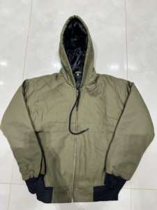 Sudadera con Capucha Oversize para Hombre, de Algodón Afelpado Grueso con Lavado Vintage, Estilo Casual Urbano para Invierno, Teñido Liso - Product Image 6