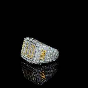 Anillo de Hip Hop con Diamantes de Moissanita Personalizados, Plata 925 Original, Joyería Iced Out para Hombre, Regalo para Amigos - Product Image 3