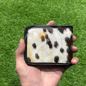 High Quality Genuine Cowhide Hair <b>Wallet</b> Mens <b>Compact</b> Leather Money Holder Handmade Rustic Premium Style - Product Image 5