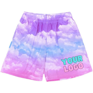 Pantalones Cortos Deportivos de Lona para Hombre, Ecológicos, Transpirables, Tejidos, de Cintura Media, con Estampado Digital, Recién Llegados - Product Image 3