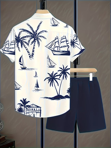 Summer Casual Men's Shorts Set Solid Pattern 100% Cotton Satin Quick Dry Outdoor Sports Beach Use Made in Bangladesh - Product Image 3