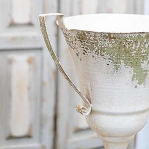 Maceta Galvanizada Blanca Vintage, Perfecta para Centros de Mesa de Boda, Decoración de Jardín y Arreglos Florales, Venta al por Mayor desde India - Product Image 3