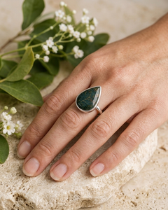 Natural Ocean Jasper Gemstone <b>Ring</b> Solid 925 Sterling Silver Handmade Oval Bezel Setting Third Party Certified <b>Ring</b> Fine - Product Image 2