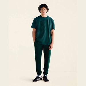 T-shirt de survêtement streetwear personnalisé OEM pour homme, en coton tricoté et élasthanne, respirant, séchage rapide, coupe oversize, style sportif estival - Product Image 1