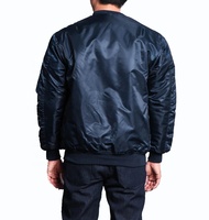 Toptan özel erkek MA 1 uçuş bombacı ceket Unisex naylon saten ve Polyester nefes klasik tarzı kış için