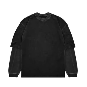 Camisetas de Hombre de Primera Calidad con Lavado Ácido, Servicio OEM de la Mejor Calidad, Impresión de Logotipo Personalizado, Ropa Urbana - Product Image 3