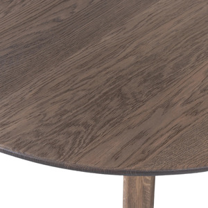 Table à manger en bois de manguier massif de luxe nordique, meubles durables pour la maison, design minimaliste, pieds en bois ronds, 4 places, garantie 1 an - Product Image 4