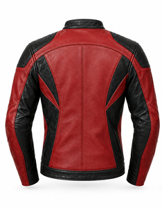 Veste de moto en cuir X Sports City Signature Racer |   Noir Rouge Bleu Vert |   Fabricant OEM ODM |   Qualité de conception haut de gamme | - Product Image 2