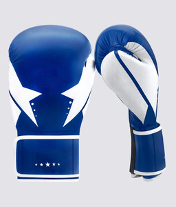 Guantes de Boxeo Profesionales de Cuero Vacuno de 16 oz con Cierre de Velcro, Moldeados a Mano de Alta Densidad para Entrenamiento de Kick Boxing, Sanda y MMA - Product Image 4