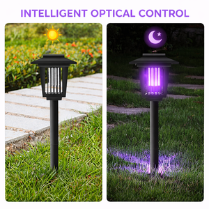 <span class=keywords><strong>Lanterna</strong></span> Solare a LED da <span class=keywords><strong>Giardino</strong></span>, Lampada Antizanzare da Esterno, Decorativa e Automatica - Product Image 4