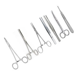 15 PCS Toilet & <b>Suture</b> Set Complete Medical Instruments Stainless Steel <b>Kit</b> with Forceps Scissors T&C Set By Grip Surgical - Product Image 4