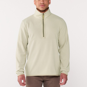 <b>Men's</b> Stretch Nylon <b>Half</b> <b>Zip</b> Outdoor <b>Jackets</b> Raglan Sleeve Kangaroo Pockets Hiking <b>Jackets</b> With Chest Pockets - Product Image 3