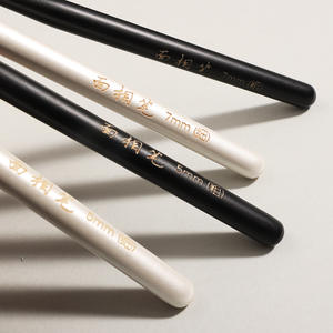 Pincel de Modelado de Madera Ultrafino de Lujo, Pincel Delineador de Nailon Rizado, Maquillaje Profesional para Uñas, Muñecas BJD, Rostro, <span class=keywords><strong>Mandala</strong></span>, Puntillismo, Delineado - Product Image 3