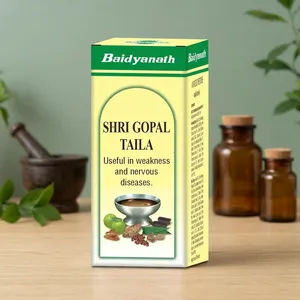 Baidyanath Shri Gopal Taila |   Aceite de Masaje Herbal Ayurvédico |   Aceite Tradicional para el Cuidado Corporal - Product Image 3