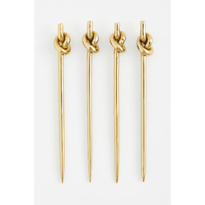 Agitateurs à cocktail en métal minimalistes de 200 mm, outils de bar réutilisables pour mélanger, pics à cocktail faits à la main - Product Image 3