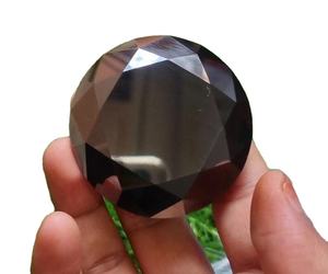 เพชรมออิสซาไนท์ทรงกลมสีดำ300 CT ใสขนาดใหญ่เพชรทำมือสำหรับทำเครื่องประดับ - Product Image 1