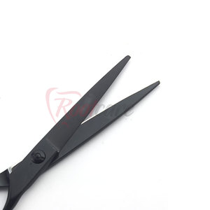 Best Material Barber <b>Scissors</b> Hot Sale Stainless Steel Plasma Black Made Pakistan ROOTCARE INSTRUMENTS Foldable Long Handle - Product Image 5