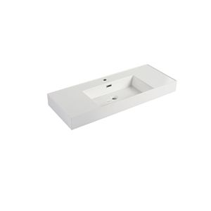 Bacino in resina da 48 pollici solo per vanità da bagno - Product Image 1